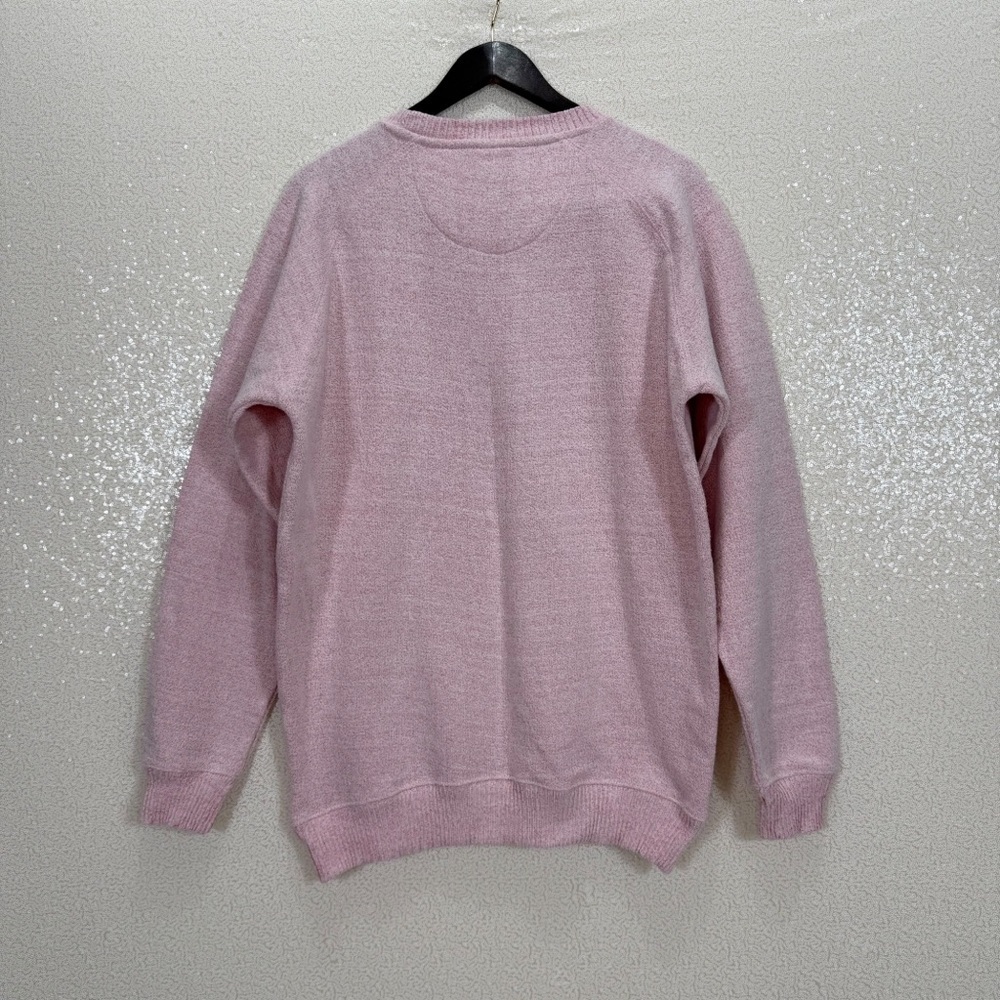 Boston Spirit of America Pink Knit Sweater Pullover USA Flag Graphic Size L - Picture 7 of 7